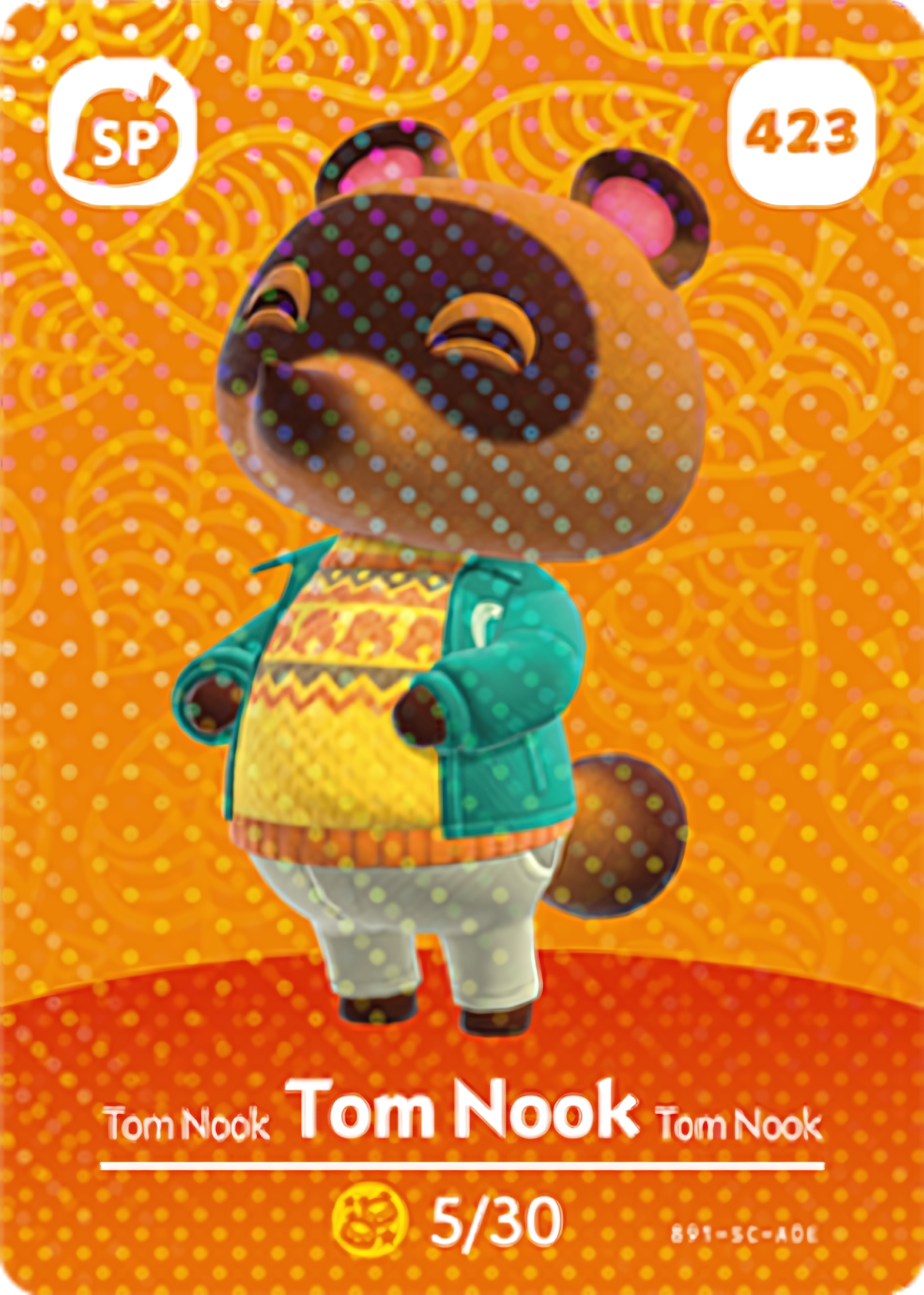 Tom Nook (Coat) NFC Card – Animal Crossing Series 5 Amiibo