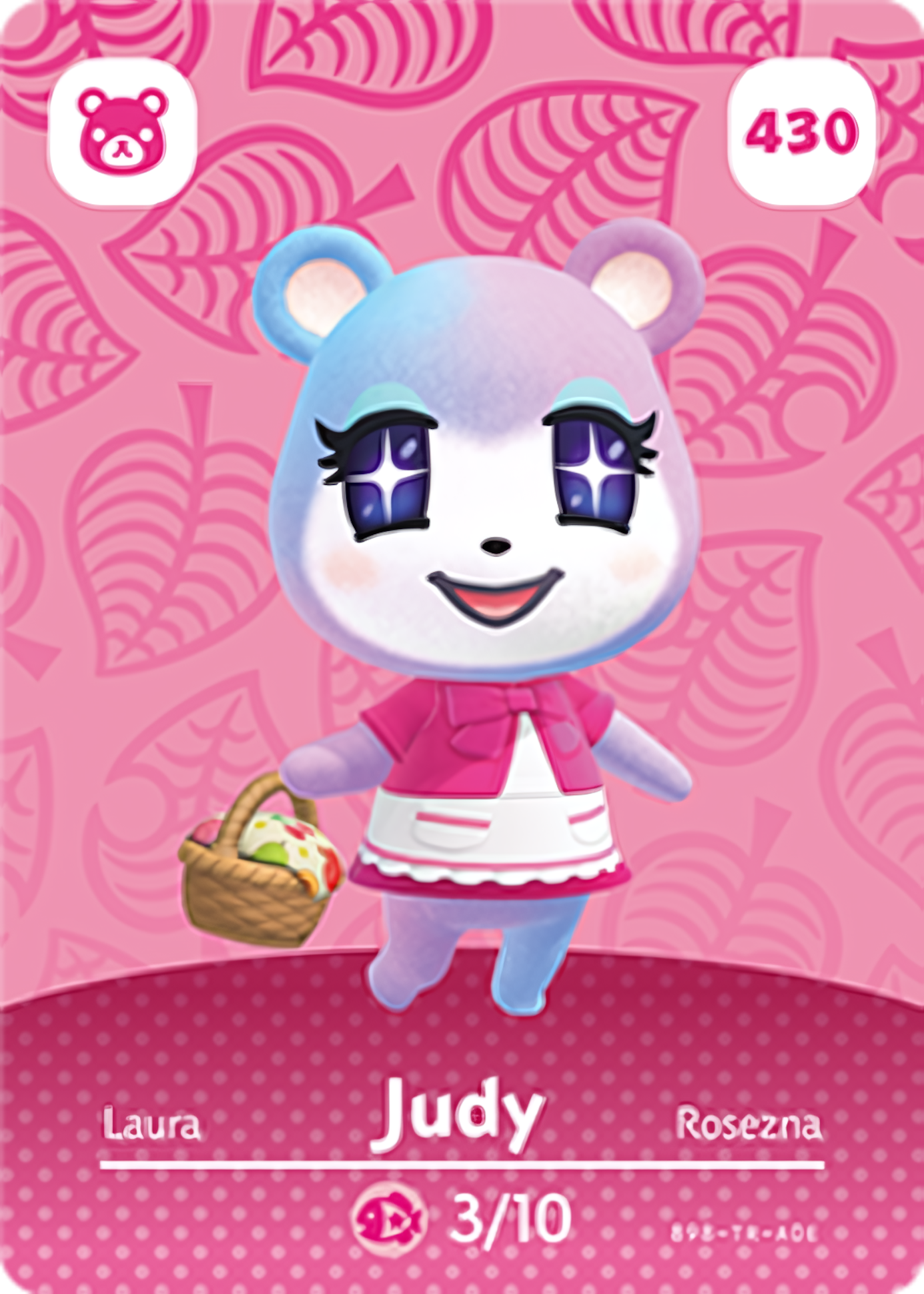 Judy NFC Card – Animal Crossing Series 5 Amiibo