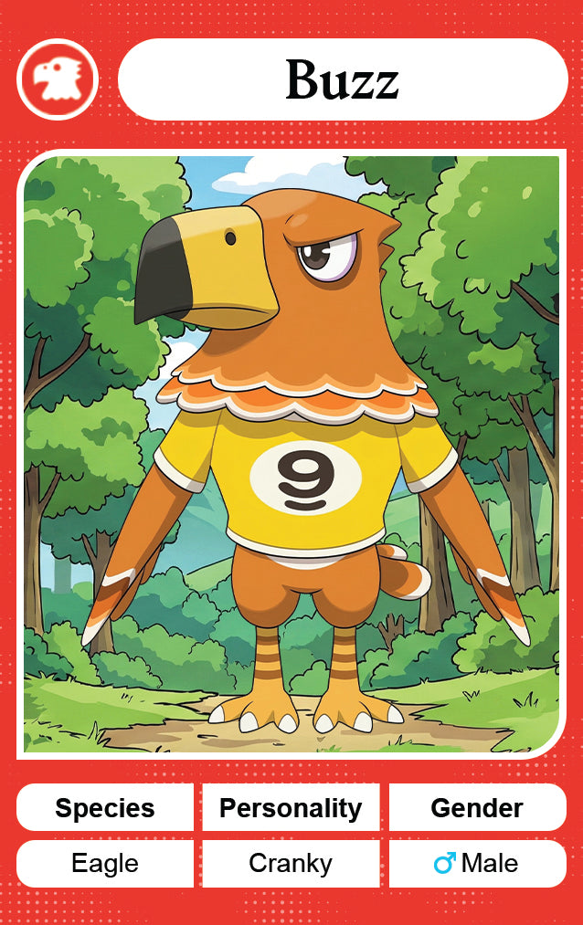 Buzz - Nookpals x Animal Crossing – New Leaf Welcome Amiibo NFC Card