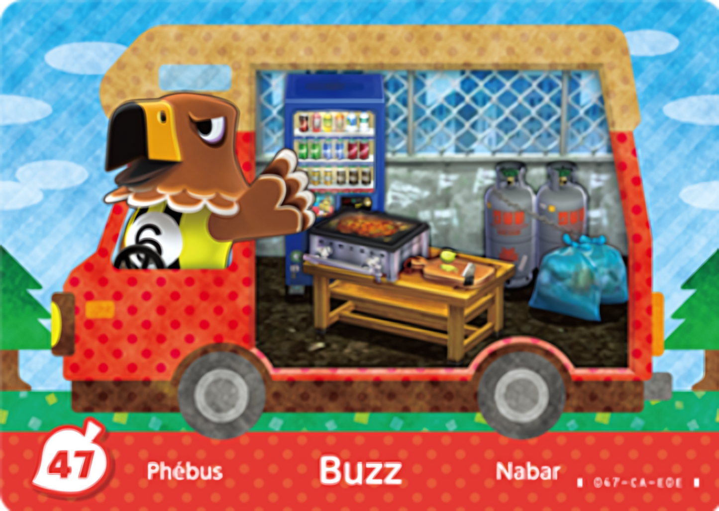 Buzz NFC Villager Card – New Leaf – Welcome Amiibo