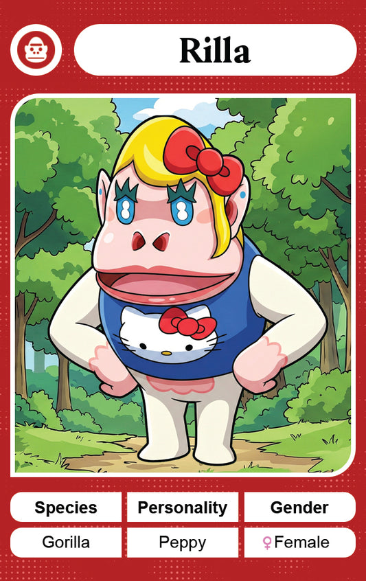 Rilla NFC Card – Animal Crossing X Sanrio By NookPals Amiibo