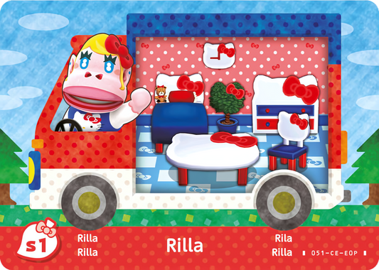Rilla NFC Villager Card – Animal Crossing × Sanrio Series Amiibo