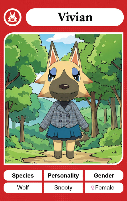 Vivian - Nookpals x Animal Crossing – New Leaf Welcome Amiibo NFC Card