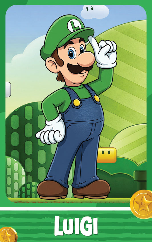 Luigi - Nookpals x Super Mario - Amiibo NFC Card