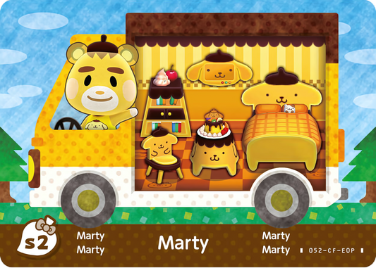 Marty NFC Villager Card – Animal Crossing × Sanrio Series Amiibo