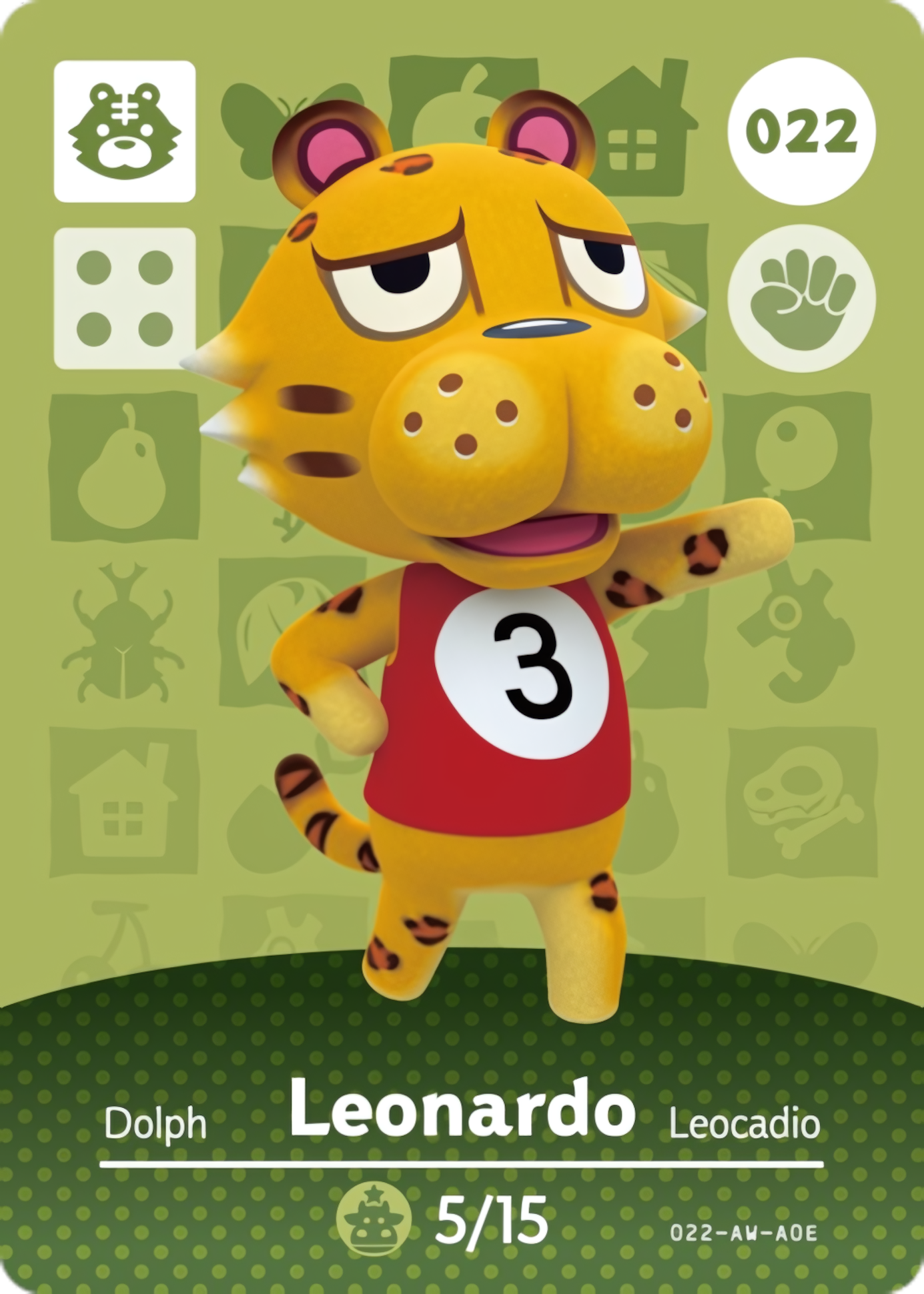 Leonardo NFC Card – Animal Crossing New Horizons Amiibo