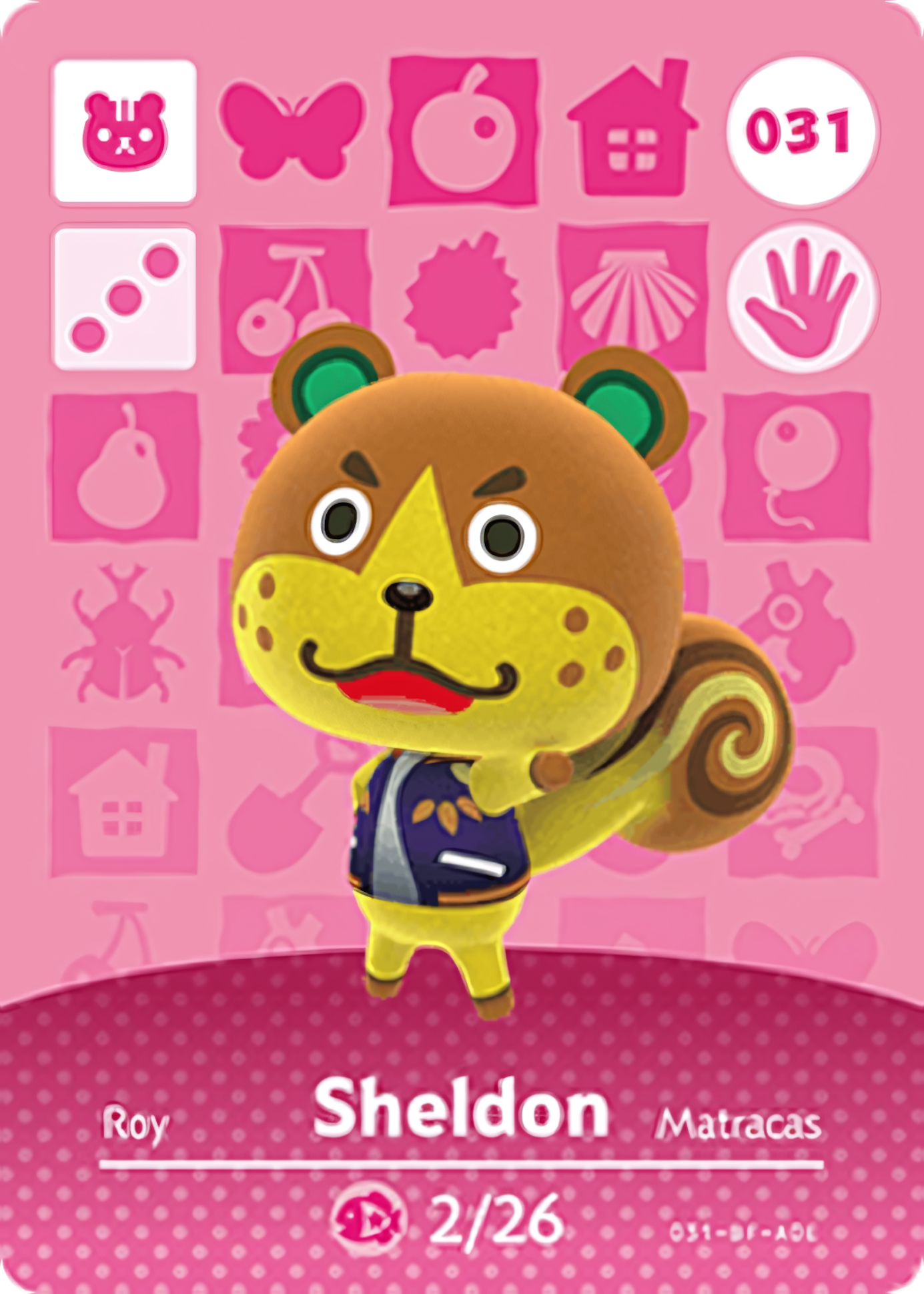 Sheldon NFC Card – Animal Crossing New Horizons Amiibo