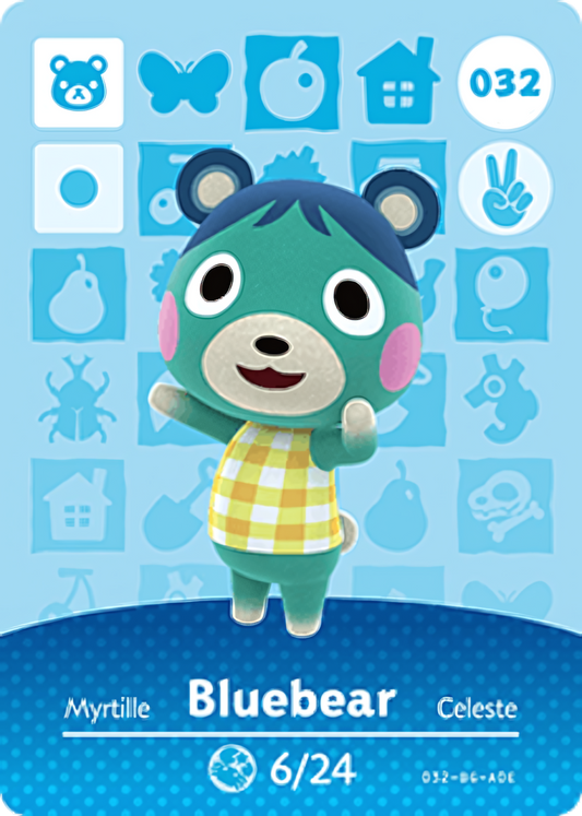Bluebear NFC Card – Animal Crossing New Horizons Amiibo