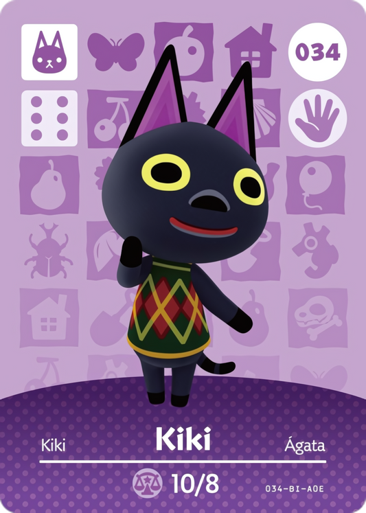 Kiki NFC Card – Animal Crossing New Horizons Amiibo