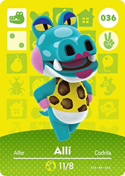 Alli NFC Card – Animal Crossing New Horizons Amiibo