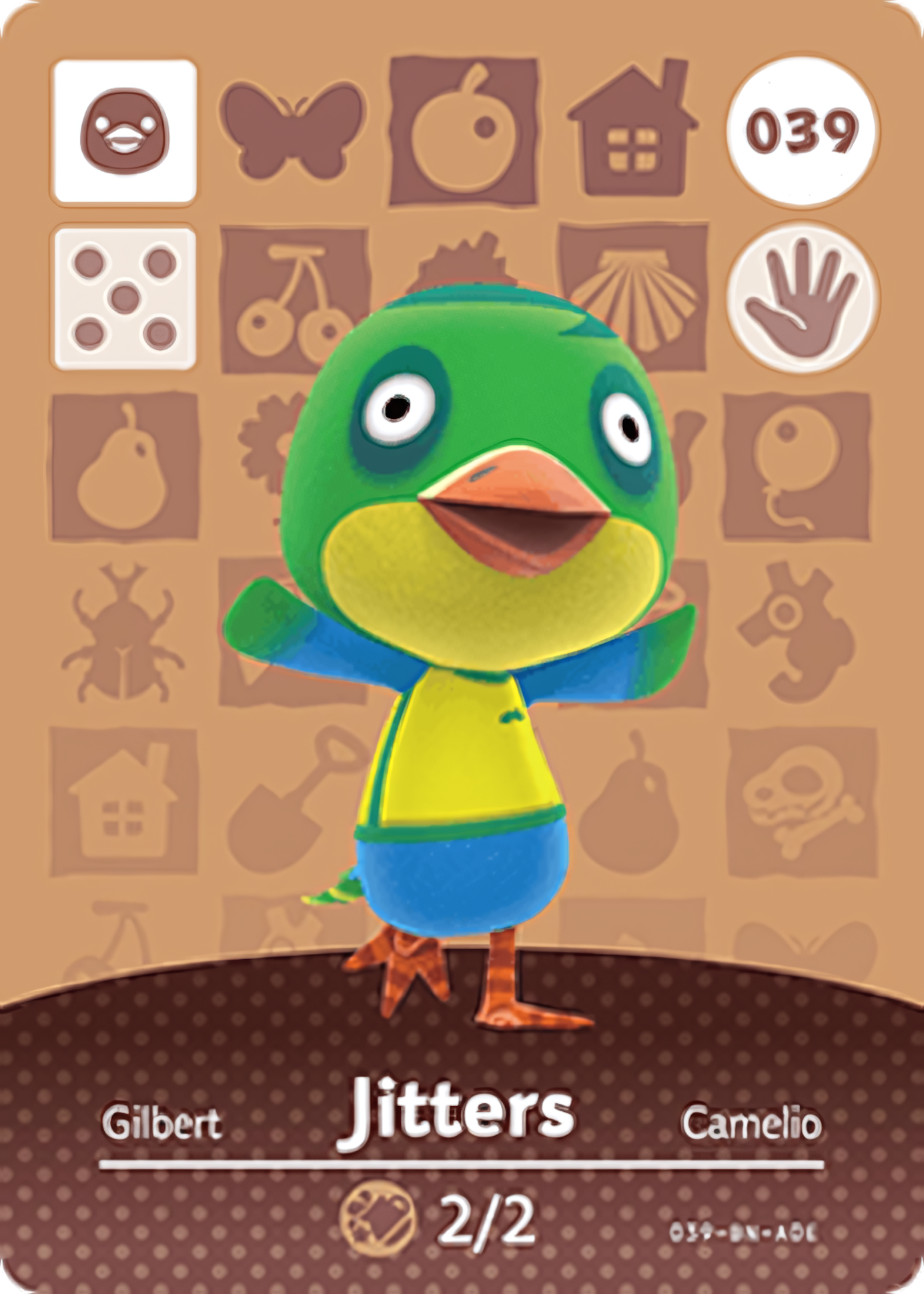 Jitters NFC Card – Animal Crossing New Horizons Amiibo