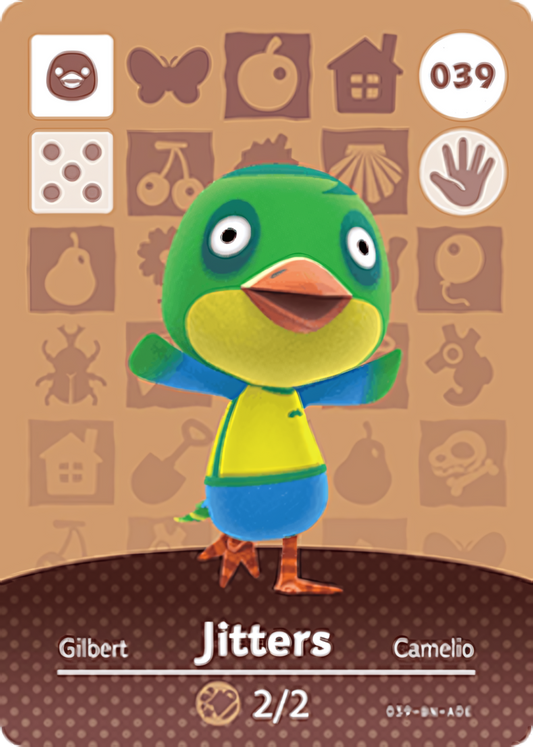 Jitters NFC Card – Animal Crossing New Horizons Amiibo