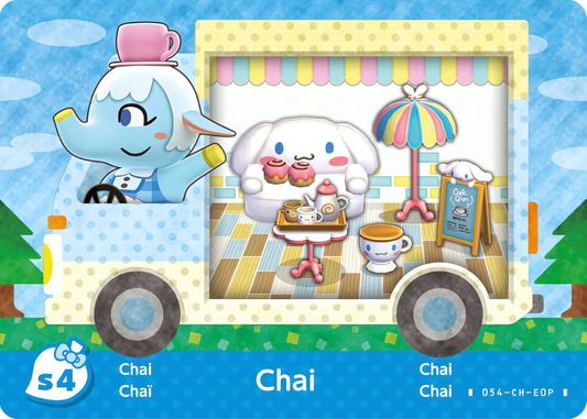 Chai NFC Villager Card – Animal Crossing × Sanrio Series Amiibo