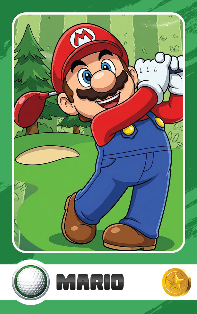 Mario - Golf - Nookpals x Mario Sports Superstars series - Amiibo NFC Card