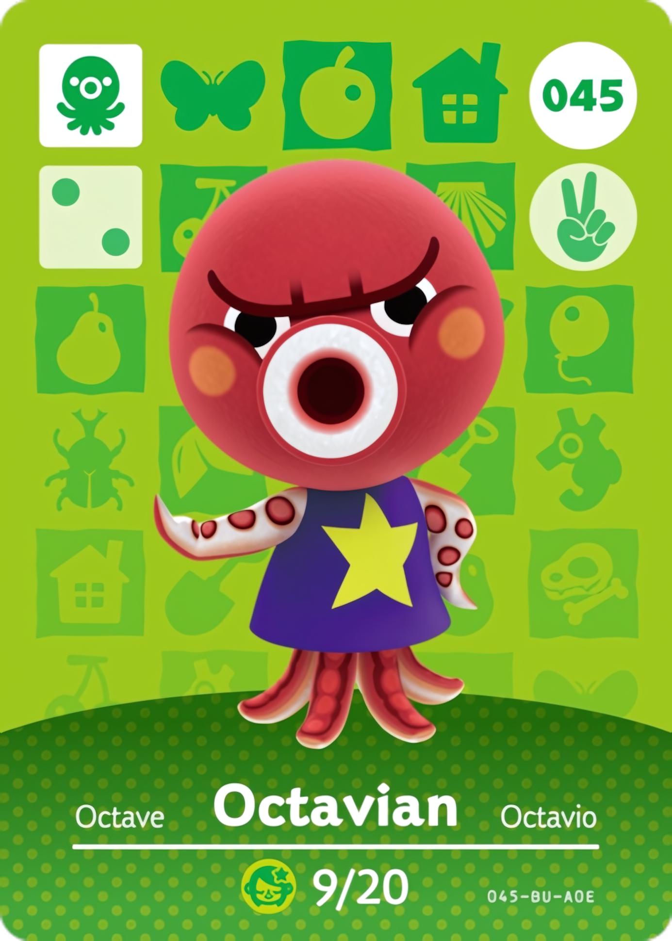 Octavian NFC Card – Animal Crossing New Horizons Amiibo