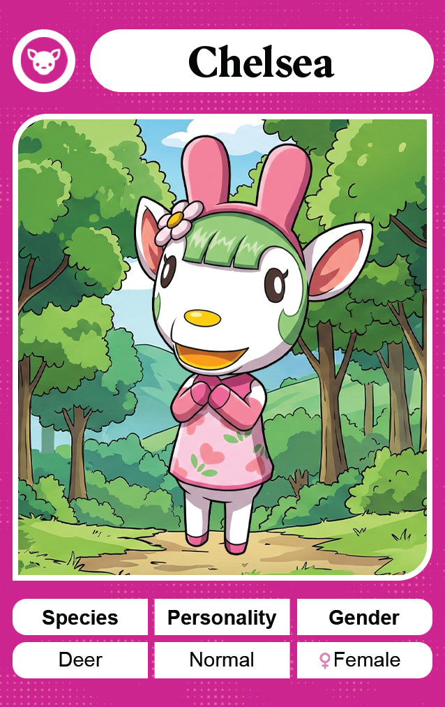 Chelsea NFC Card – Animal Crossing X Sanrio By NookPals Amiibo