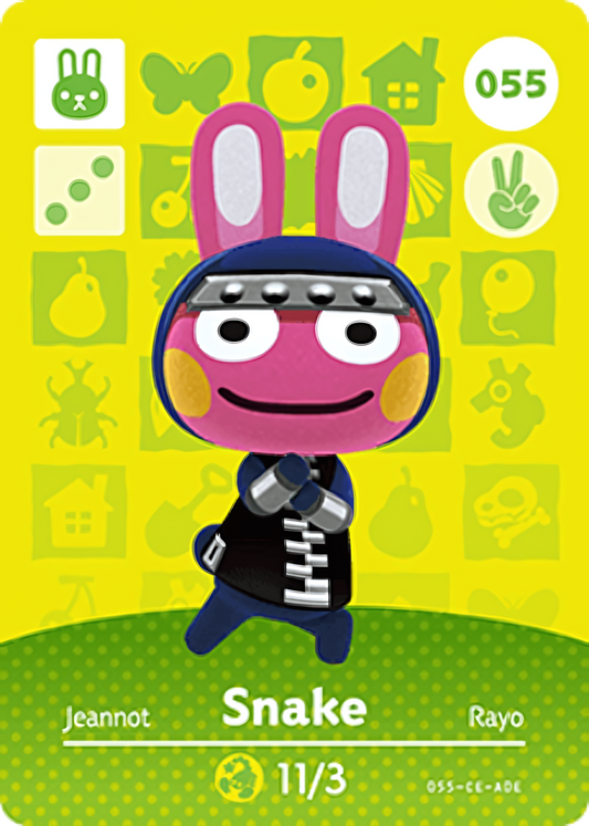 Snake NFC Card – Animal Crossing New Horizons Amiibo
