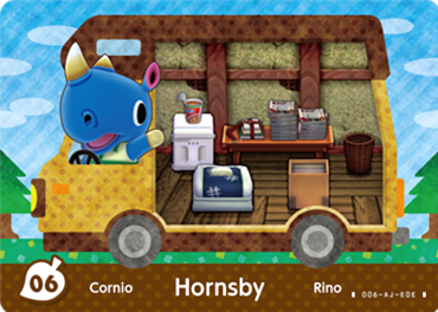 Hornsby NFC Villager Card – New Leaf – Welcome Amiibo