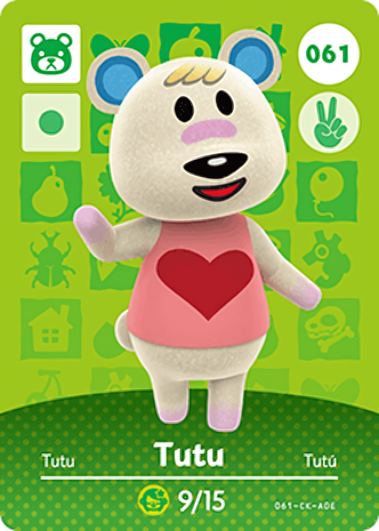 Tutu NFC Card – Animal Crossing New Horizons Amiibo