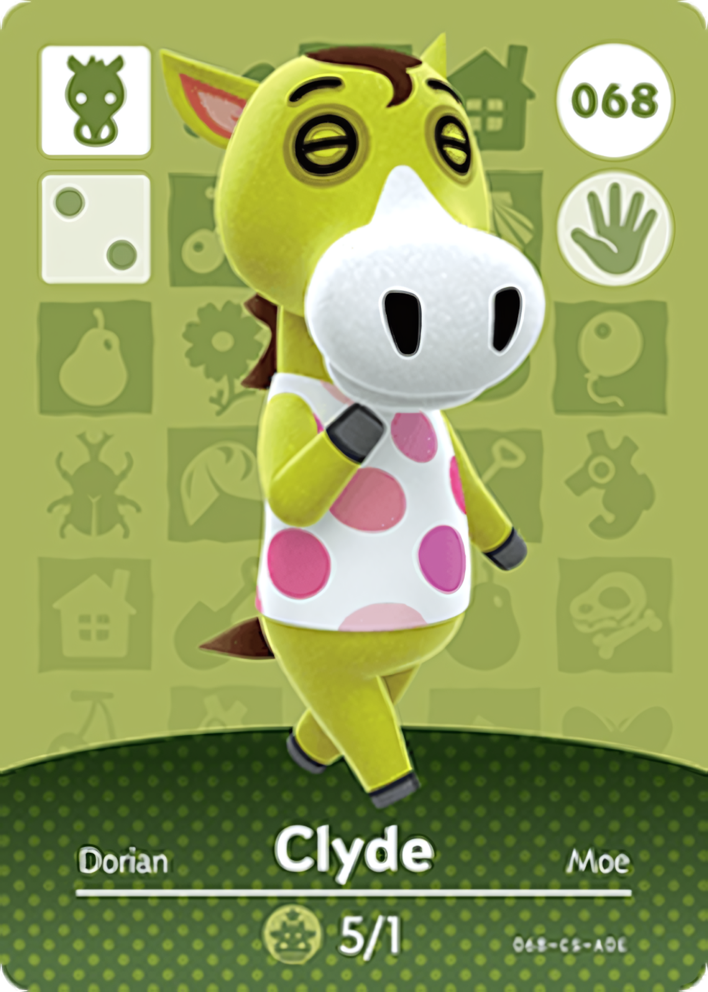 Clyde NFC Card – Animal Crossing New Horizons Amiibo