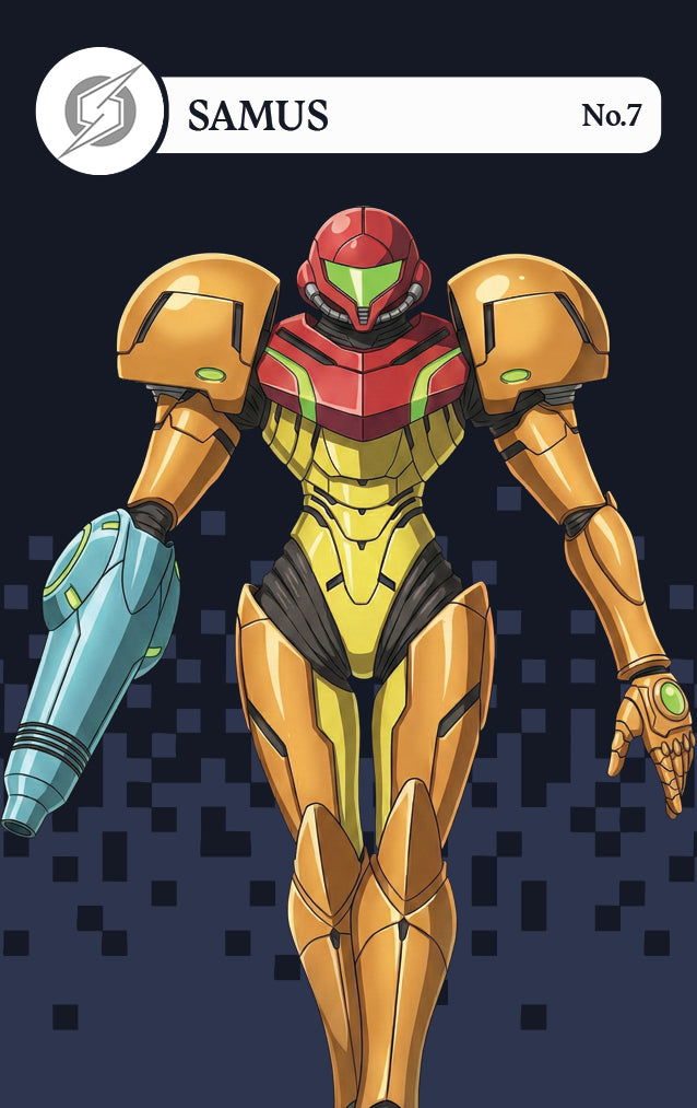 Samus NFC Card – Smash Bros Amiibo