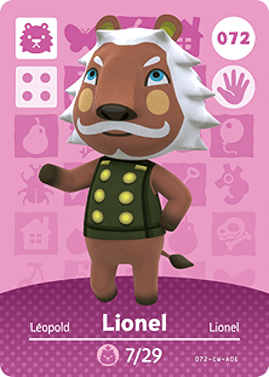 Lionel NFC Card – Animal Crossing New Horizons Amiibo