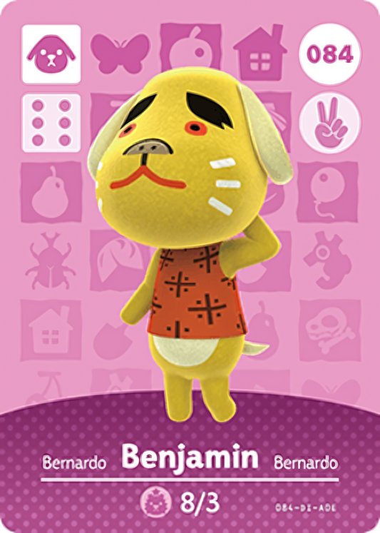 Benjamin NFC Card – Animal Crossing New Horizons Amiibo