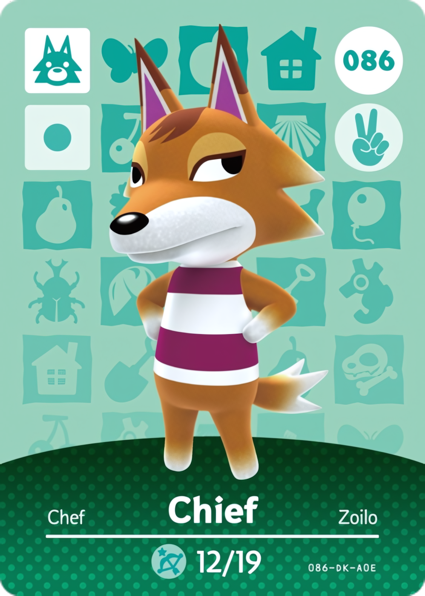 Chief NFC Card – Animal Crossing New Horizons Amiibo