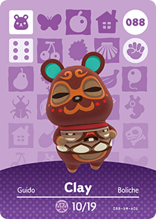Clay NFC Card – Animal Crossing New Horizons Amiibo