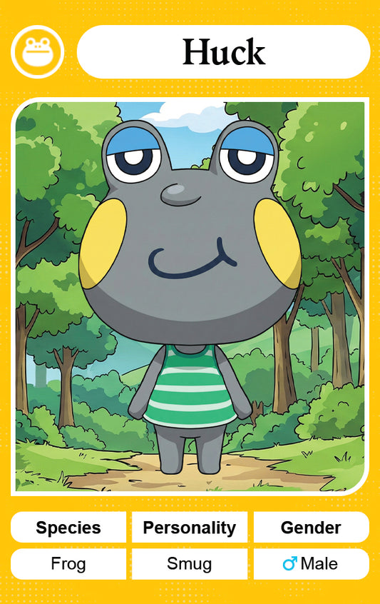 Huck - Nookpals x Animal Crossing – New Leaf Welcome Amiibo NFC Card