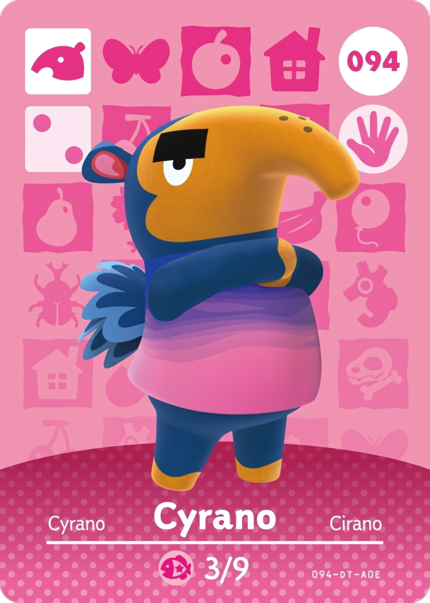 Cyrano NFC Card – Animal Crossing New Horizons Amiibo