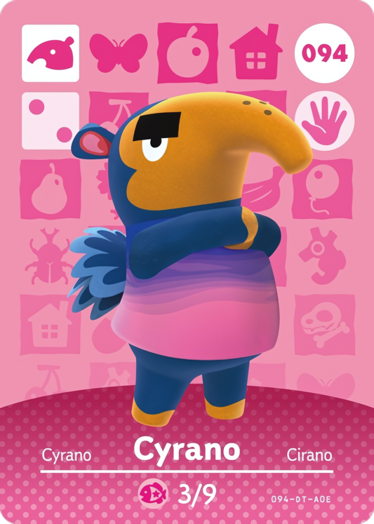 Cyrano NFC Card – Animal Crossing New Horizons Amiibo