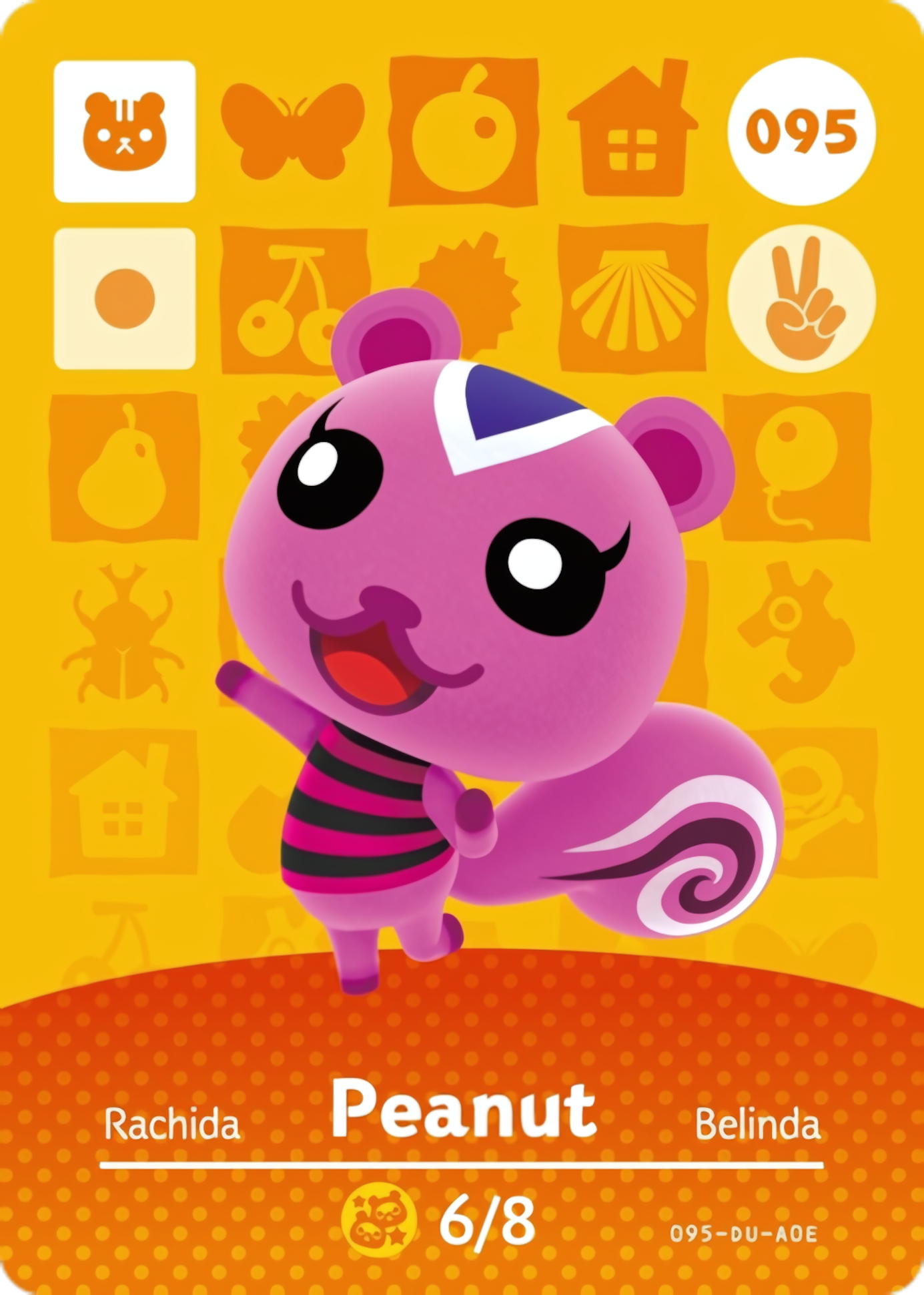 Peanut NFC Card – Animal Crossing New Horizons Amiibo