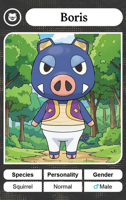 Boris - Nookpals x Animal Crossing – New Leaf Welcome Amiibo NFC Card