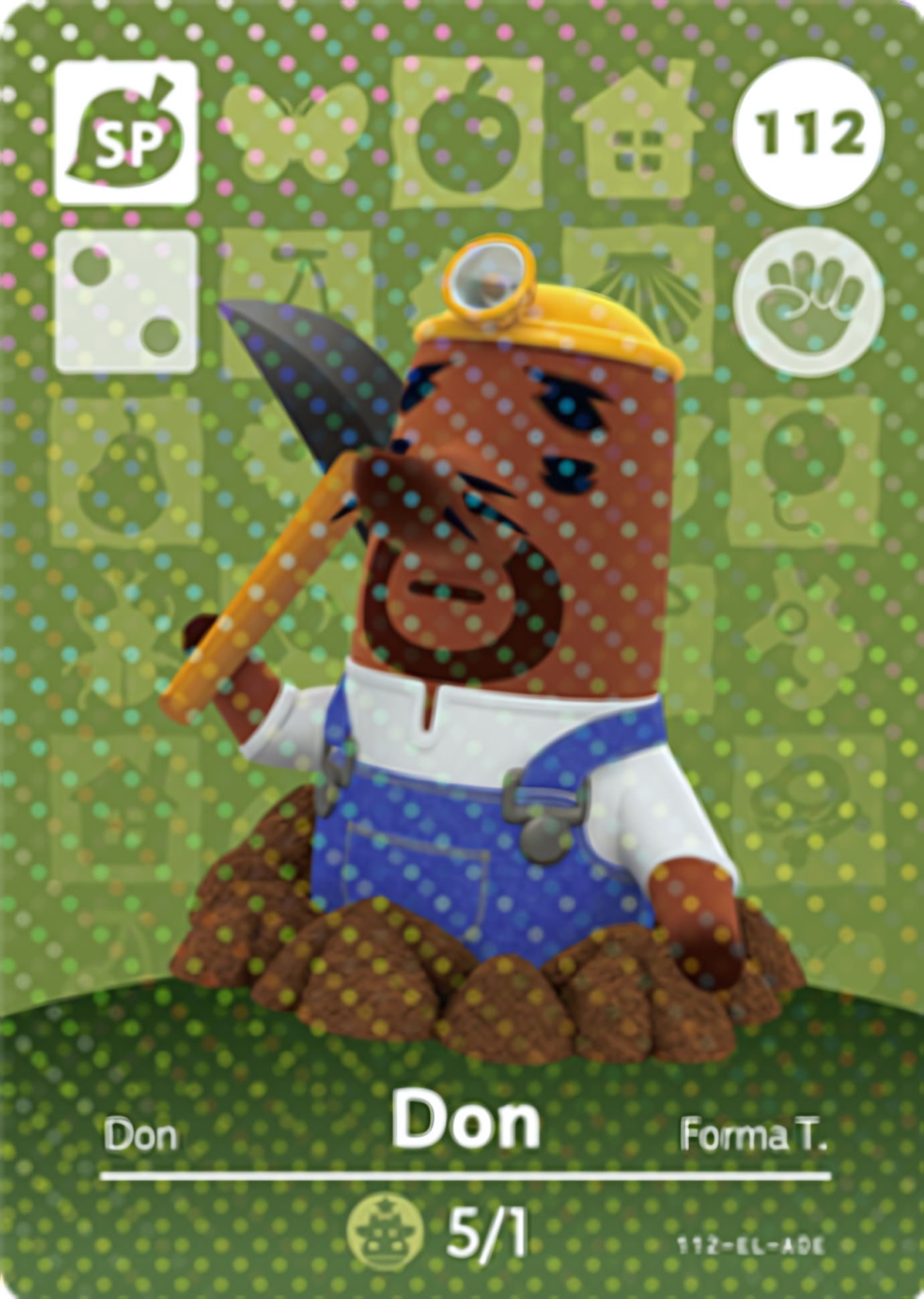 Don NFC Card – Animal Crossing Series 2 Amiibo