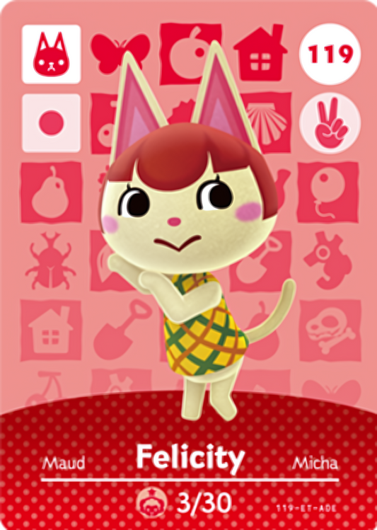 Felicity NFC Card – Animal Crossing Series 2 Amiibo