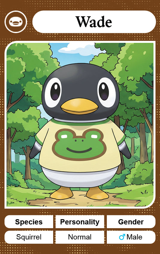 Wade - Nookpals x Animal Crossing – New Leaf Welcome Amiibo NFC Card