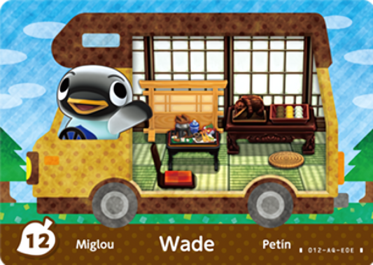 Wade NFC Villager Card – New Leaf – Welcome Amiibo