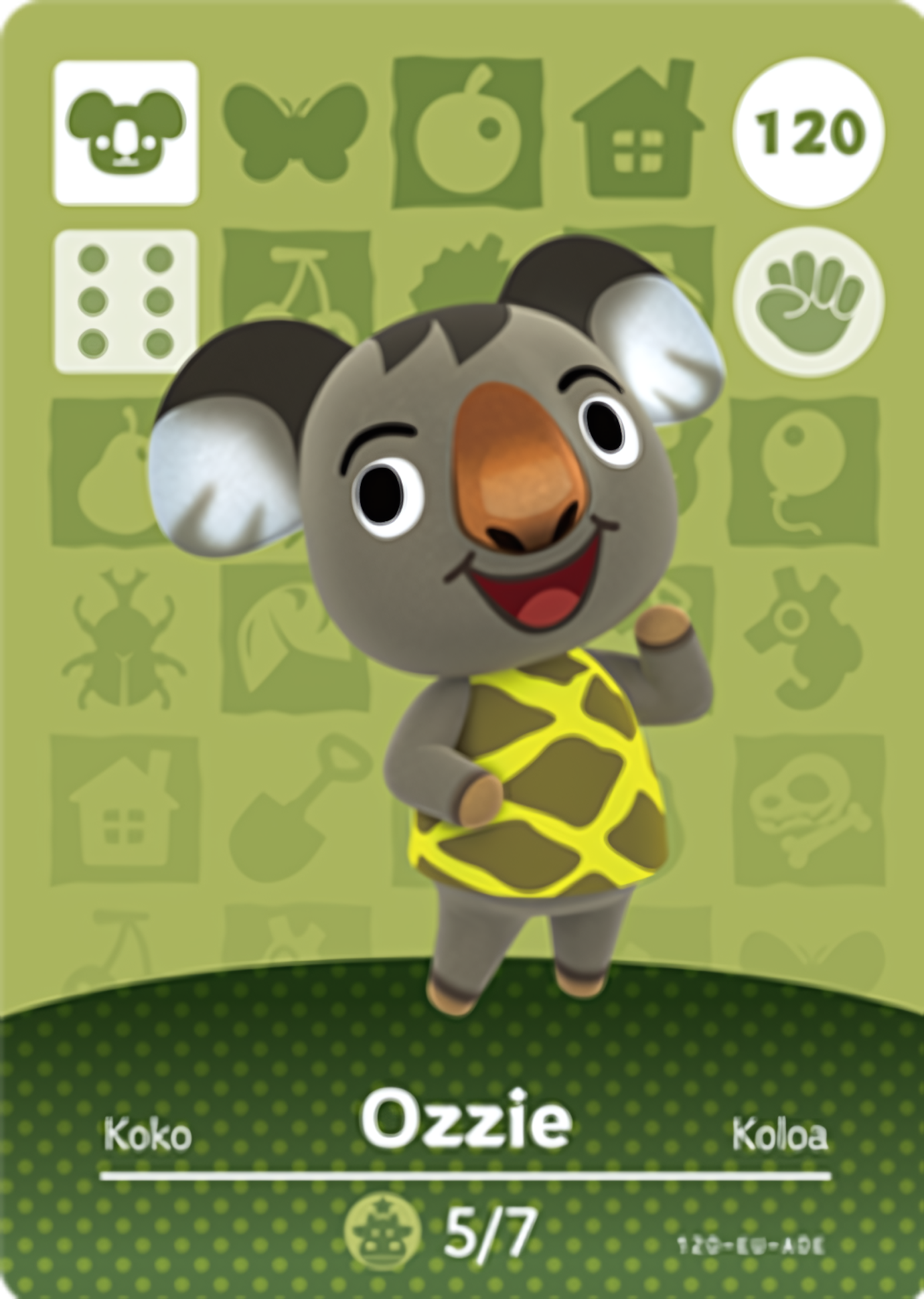 Ozzie NFC Card – Animal Crossing Series 2 Amiibo