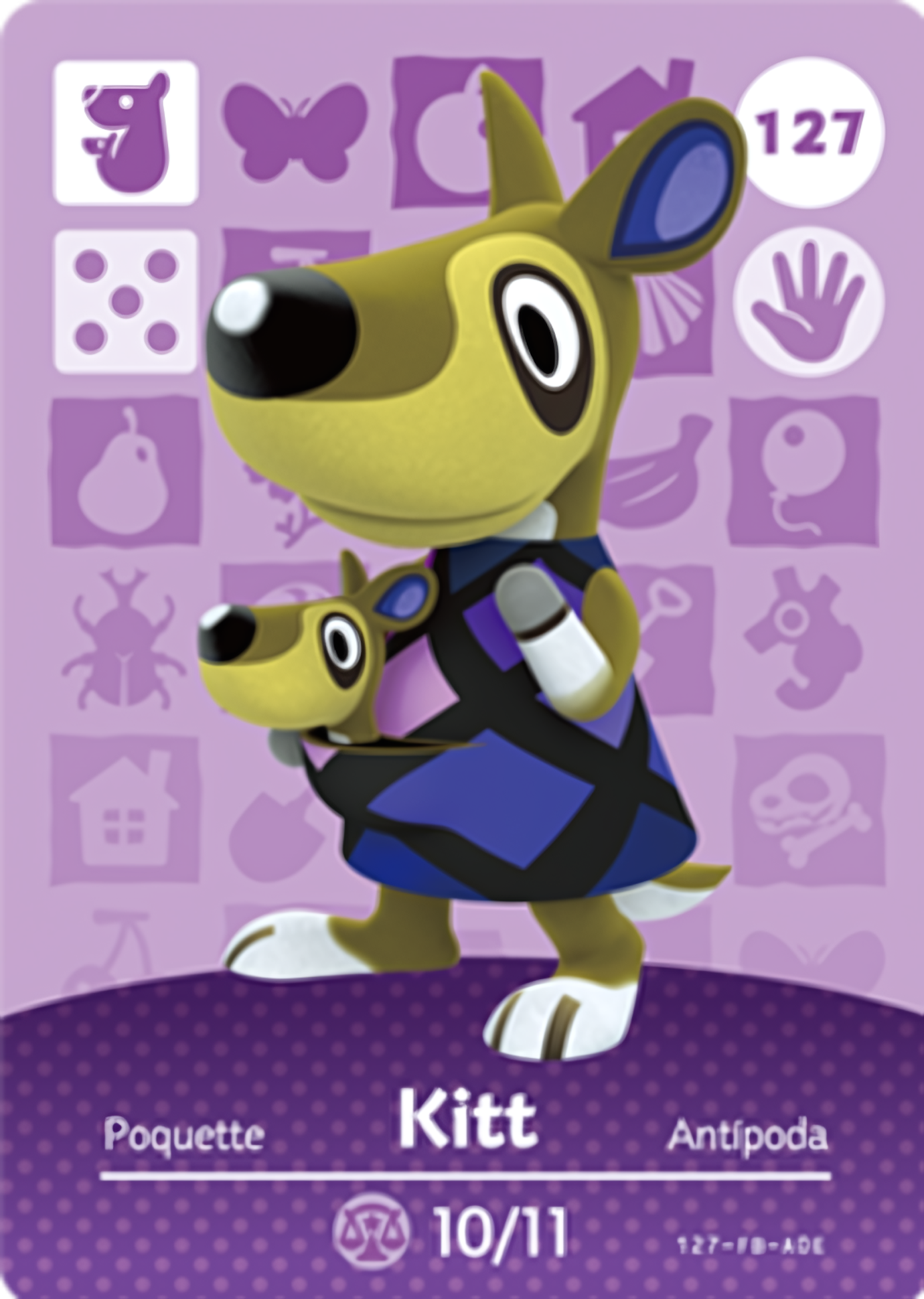 Kitt NFC Card – Animal Crossing Series 2 Amiibo