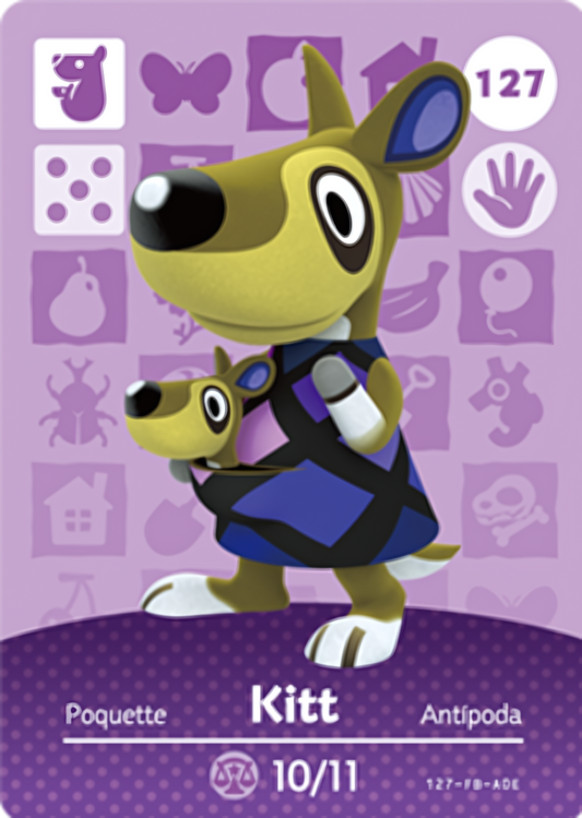 Kitt NFC Card – Animal Crossing Series 2 Amiibo
