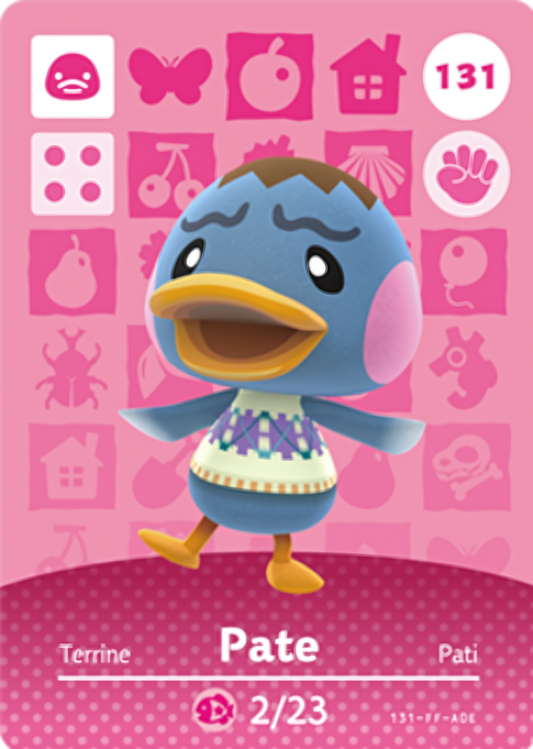 Pate NFC Card – Animal Crossing Series 2 Amiibo