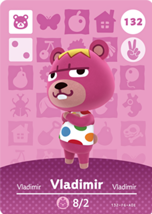 Vladimir NFC Card – Animal Crossing Series 2 Amiibo