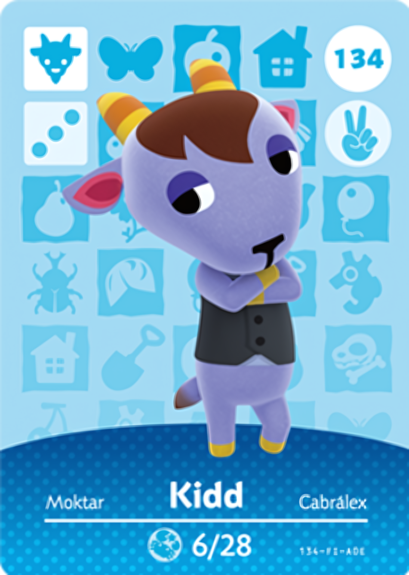 Kidd NFC Card – Animal Crossing Series 2 Amiibo