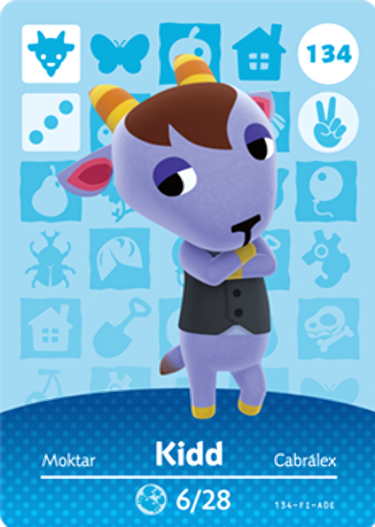 Kidd NFC Card – Animal Crossing Series 2 Amiibo