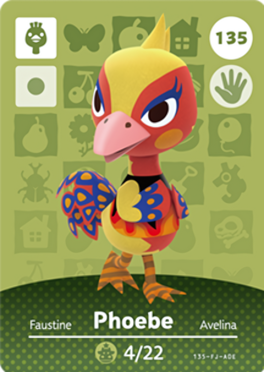 Phoebe NFC Card – Animal Crossing Series 2 Amiibo