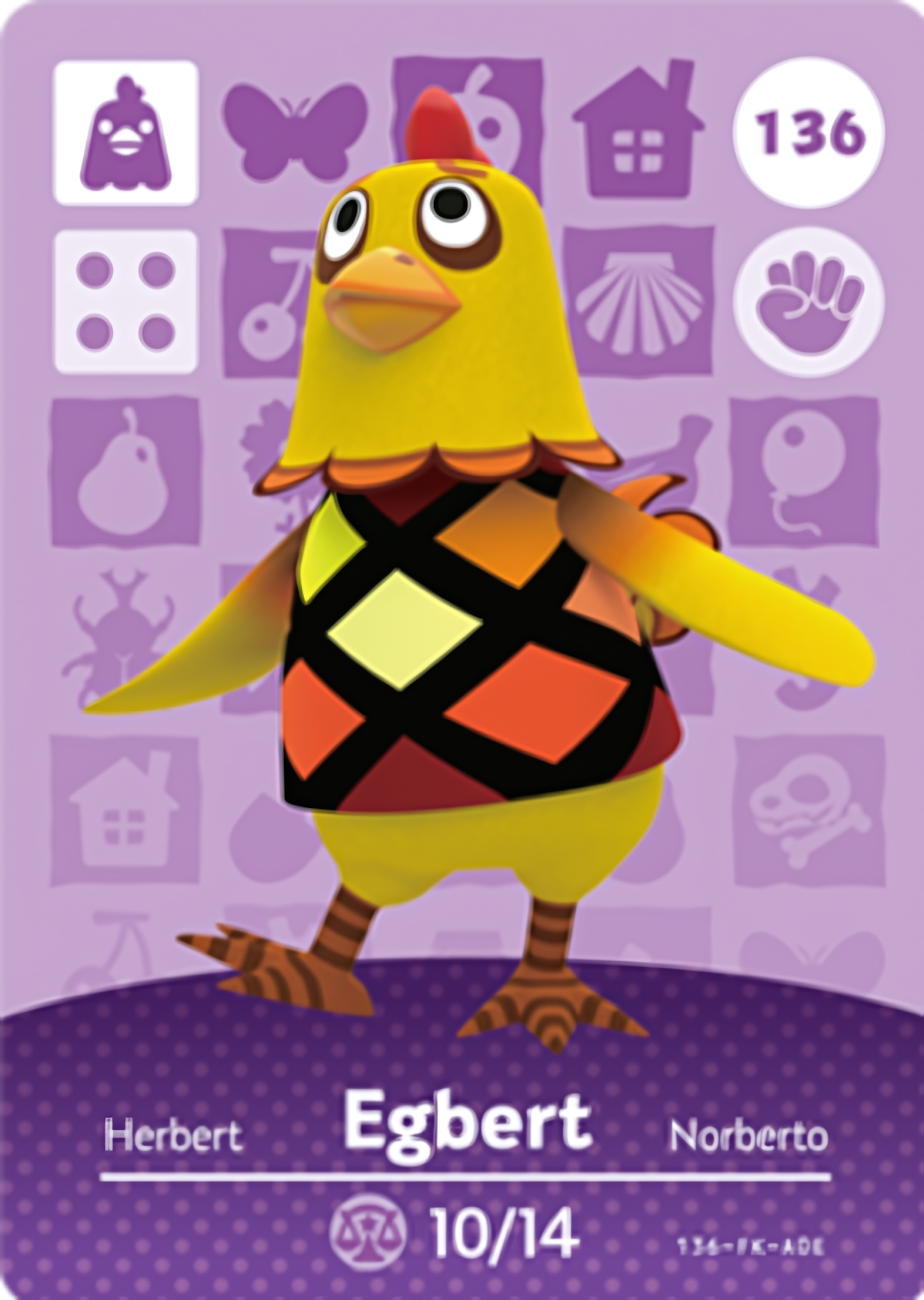 Egbert NFC Card – Animal Crossing Series 2 Amiibo