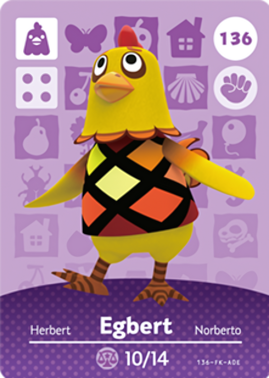 Egbert NFC Card – Animal Crossing Series 2 Amiibo