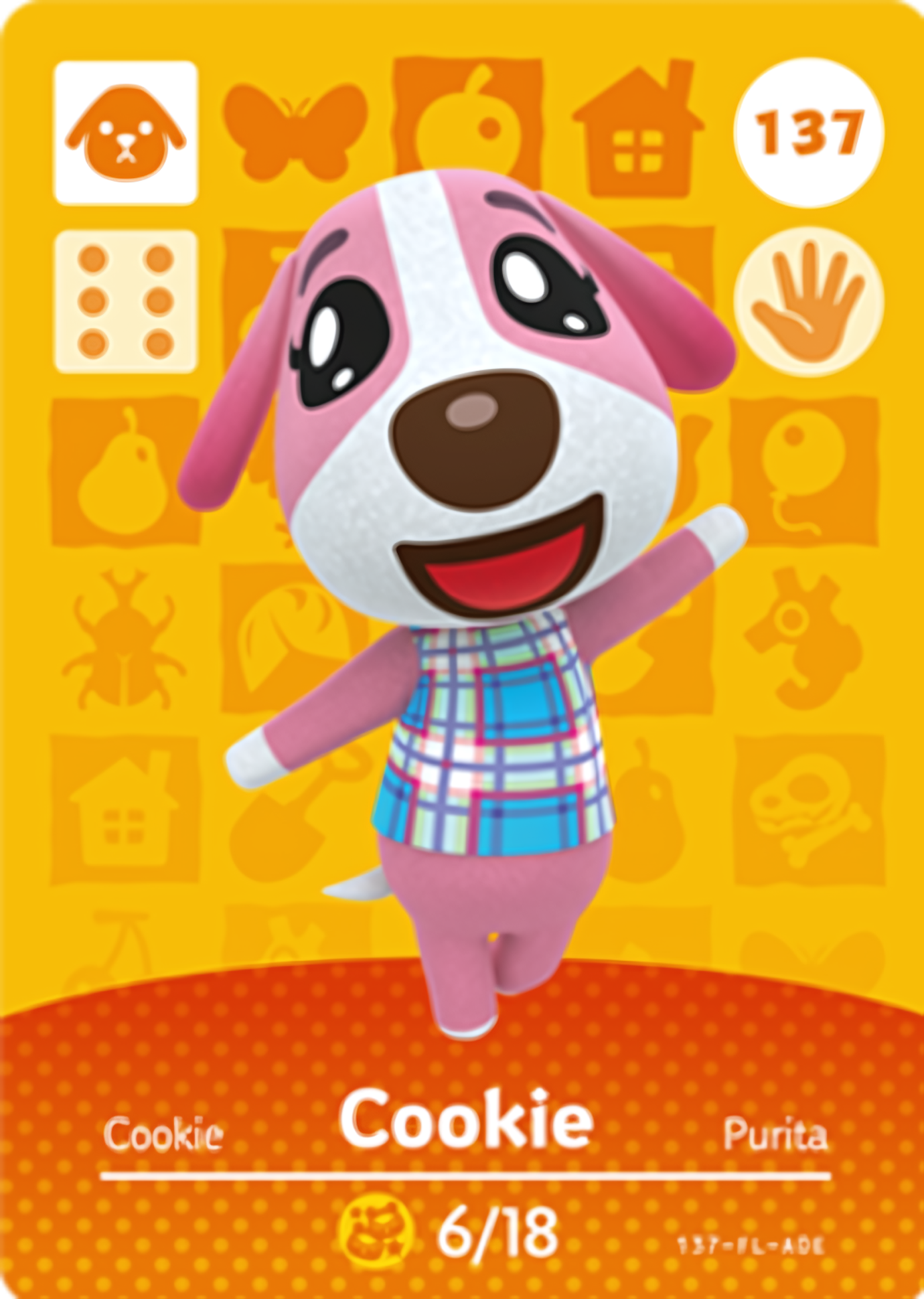 Cookie NFC Card – Animal Crossing Series 2 Amiibo