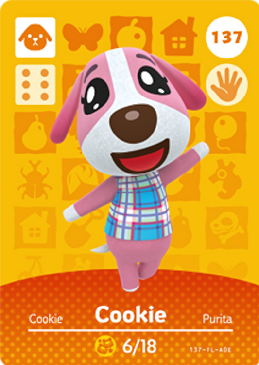 Cookie NFC Card – Animal Crossing Series 2 Amiibo